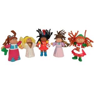 Vintage 1992 1994 McDonalds Cabbage Patch Kids CPK Christmas Figures Lot Of 5